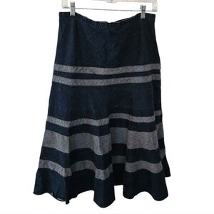 Debbie Shuchat Tiered Denim Skirt Made In Canada SZE 12​​​